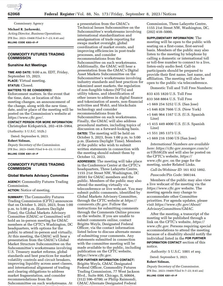 Federal Register / Vol. 88, No. 173 / Friday, September 8, 2023 / Notices