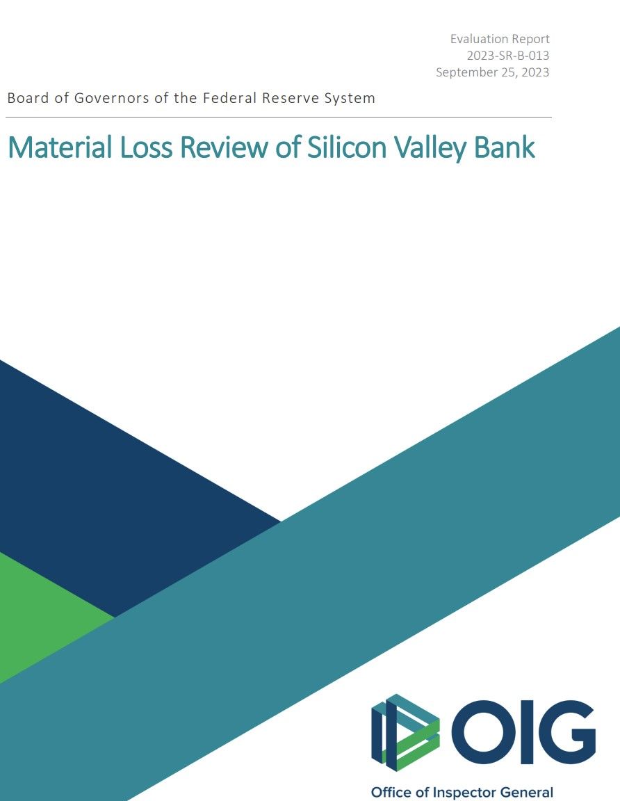 Material Loss Review of Silicon Valley Bank