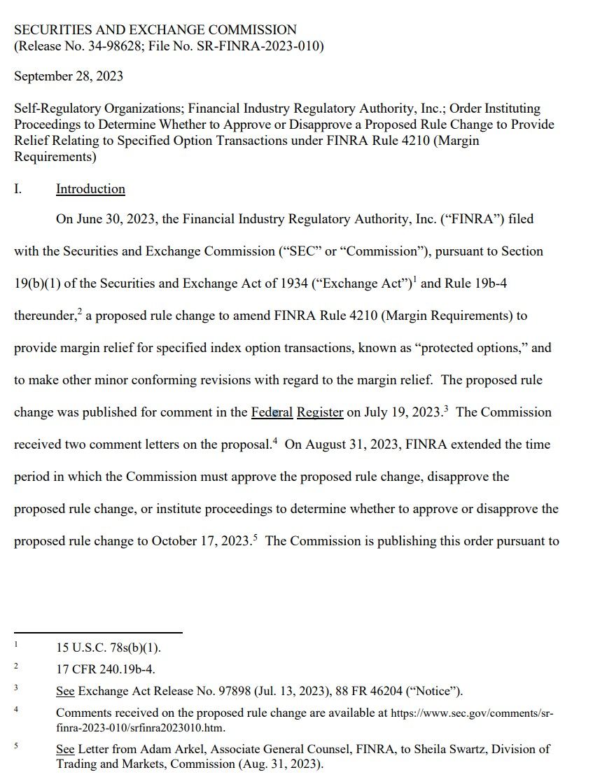 SECURITIES AND EXCHANGE COMMISSION (Release No. 34-98628; File No. SR-FINRA-2023-010)