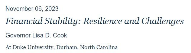 Financial Stability: Resilience and Challenges