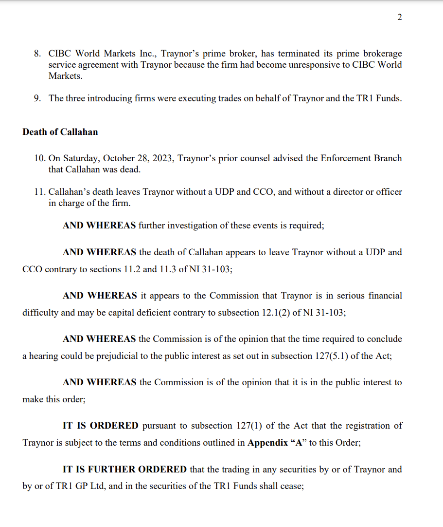 TEMPORARY ORDER Subsections 127(1) & 127(5.1)