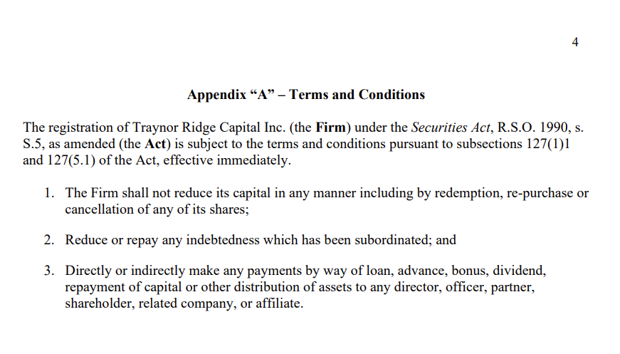 TEMPORARY ORDER Subsections 127(1) & 127(5.1)