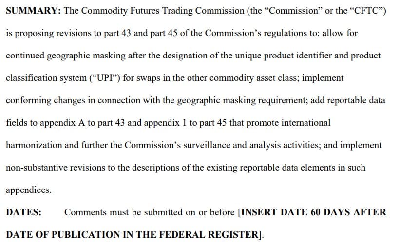 CFTC Approves Proposed Amendments to Regulations Regarding Real-Time Public Reporting and Swap Data Recordkeeping and Reporting Requirements