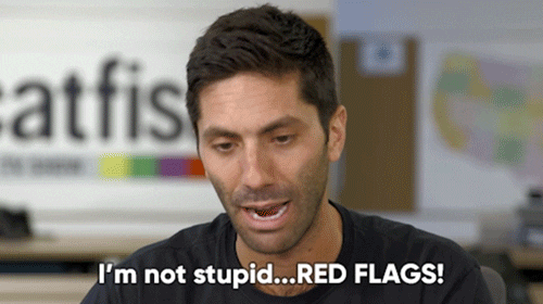 A GIF STATING "RED FLAG"