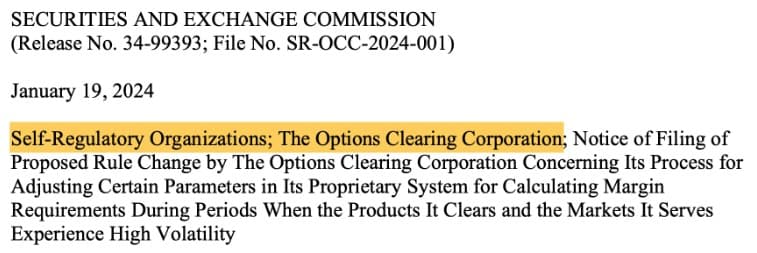 Self-Regulatory Organization under the SEC which means the OCC basically regulates themselves; so blame goes directly back to the OCC!