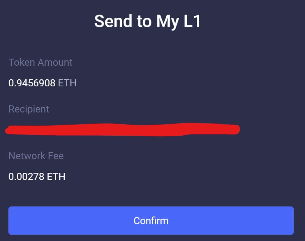 ETH sent to L1 to be sold as was not possible to donate ETH on L1 or L2 directly.