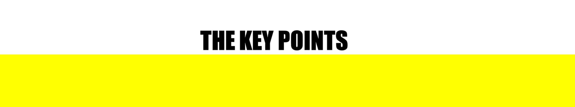 HEADER: KEY POINTS