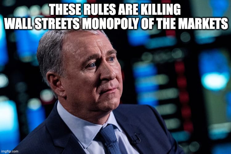 HEADER - THESE RULES ARE KILLING WALL STREETS MONOPOLY OF THE MARKETS