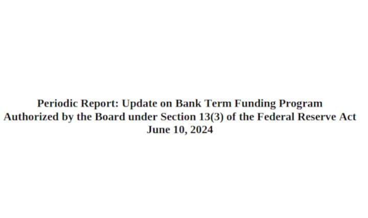 Bank Term Funding Program Alert! As of May 31, 2024 the total outstanding amount of all advances under the BTFP was $107,946,342,000. The amount of interest paid to live another day? $6,951,197,000.