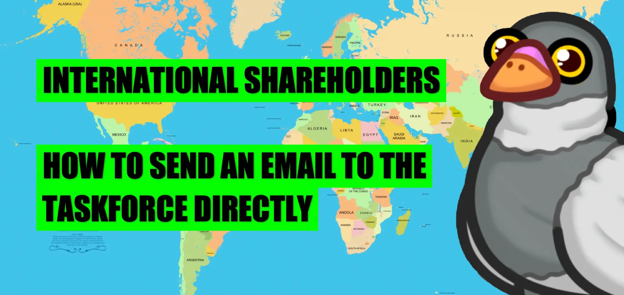 HEADER: INTERNATIONAL SHAREHOLDERS - HOW TO SEND AN EMAIL