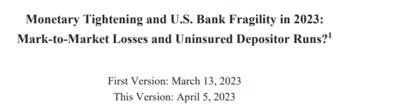 Banks are in PAIN! About half of U.S. banks (2,315) with $11T of assets have a lower value of their assets compared to the face value of their debt liabilities. The market value of their assets is about $2.2T lower than the book-value accounting.