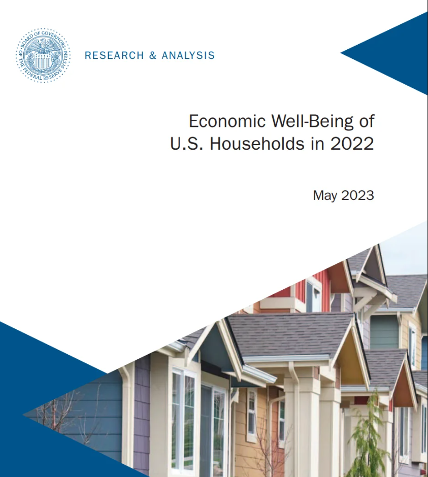 Fed's Economic Well-being US Household 2022: "fewer adults reported having money left over after paying their expenses. 54% of adults said that their budgets had been affected "a lot" by price increases."