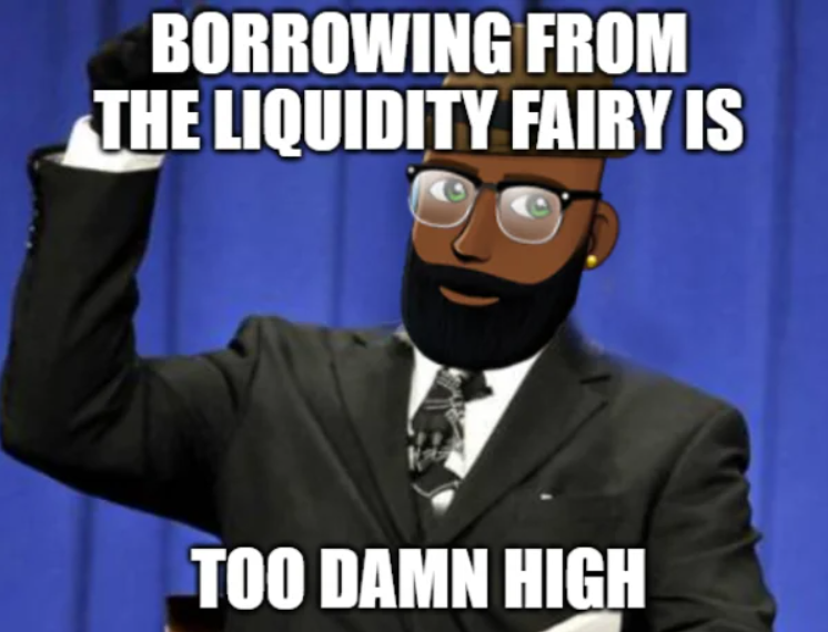 Liquidity Fairy Alert! Bank Term Funding Program usage rose this week ($102.927B vs $102.305B on 7/12), marking the 7th straight week over $100B. It's looking more and more like there's an over-reliance on Fed Funding.