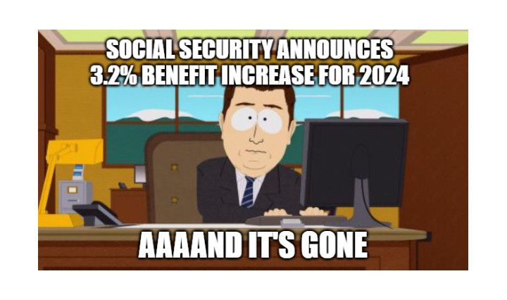 Social Security Announces 3.2% Benefit Increase for 2024.