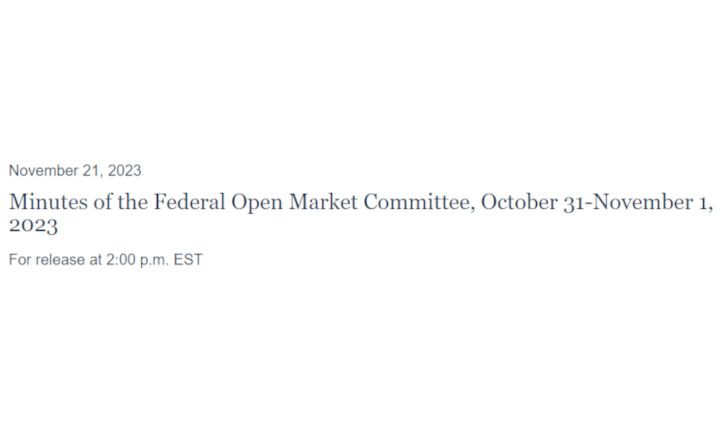 October 31–November 1, 2023 FOMC Minutes