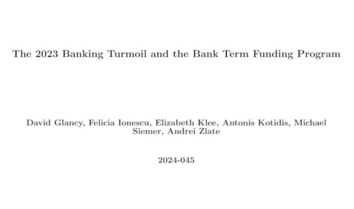 Banks at the 90th percentile in securities losses replaced 26 cents of every dollar of outflows with BTFP borrowing